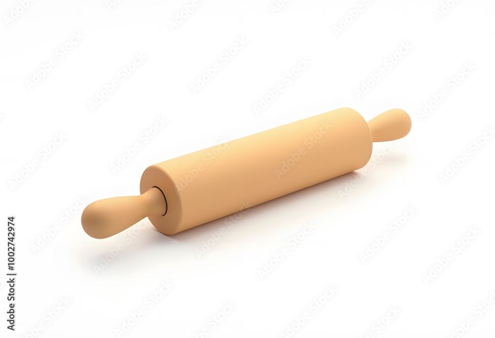 Rolling pin isolated on white background Rolling pin isolated on white background