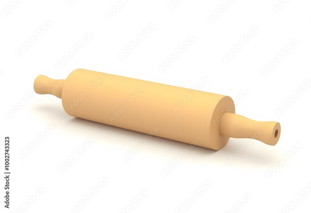 Rolling pin isolated on white background Rolling pin isolated on white background