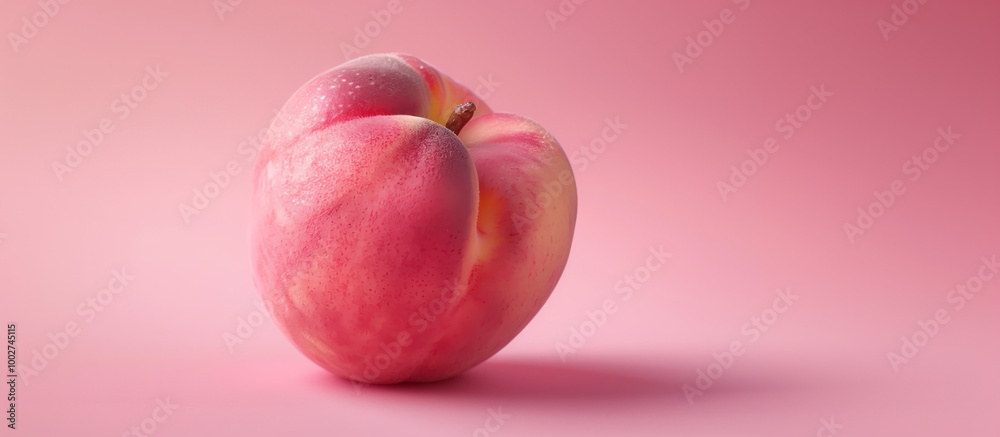 ripe peach on pink background Minimal fruit concept. Healthy juicy food trendy composition. ripe peach on pink background Minimal fruit concept. Healthy juicy food trendy composition.