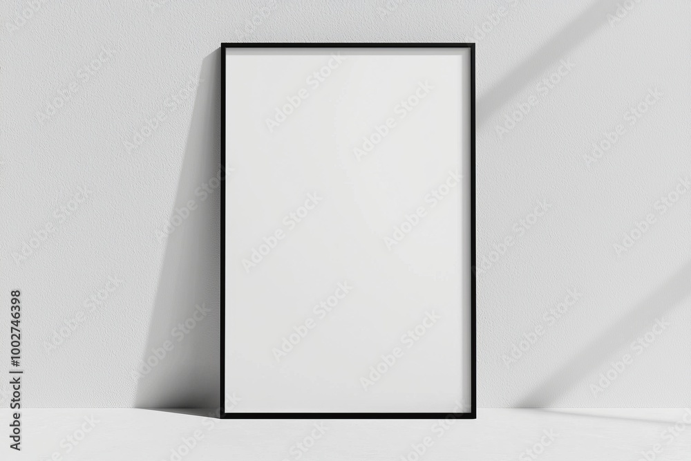 A3 Poster Mockup on White Background created with Generative AI