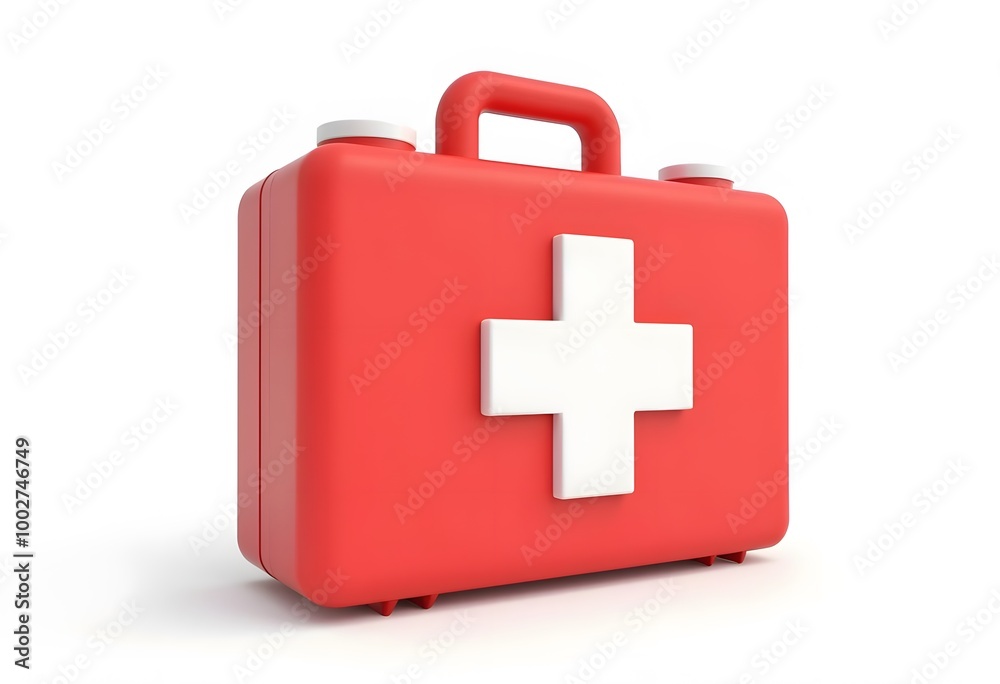 First aid kit. 3d illustration on white background
First aid kit. 3d illustration on white background
