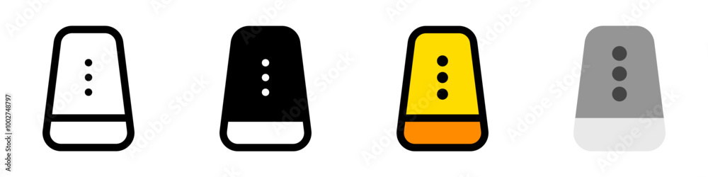 Editable vector smart assistant speaker icon. Part of a big icon set family. Perfect for web and app interfaces, presentations, infographics, etc Editable vector smart assistant speaker icon. Part of a big icon set family. Perfect for web and app interfaces, presentations, infographics, etc