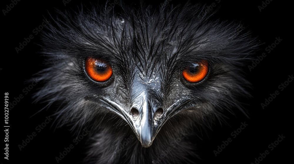 Portrait of an ostrich in HD 8K wallpaper Portrait of an ostrich in HD 8K wallpaper