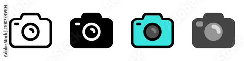 Editable vector photo digital camera icon. Part of a big icon set family. Perfect for web and app interfaces, presentations, infographics, etc