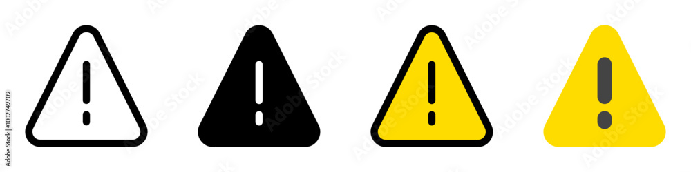 Editable vector alert warning danger triangle icon. Part of a big icon set family. Perfect for web and app interfaces, presentations, infographics, etc Editable vector alert warning danger triangle icon. Part of a big icon set family. Perfect for web and app interfaces, presentations, infographics, etc