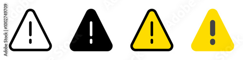 Editable vector alert warning danger triangle icon. Part of a big icon set family. Perfect for web and app interfaces, presentations, infographics, etc