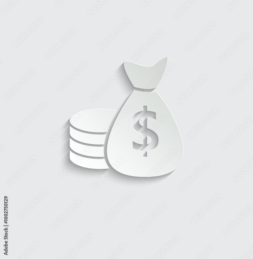 briefcase vector money business icon briefcase vector money business icon