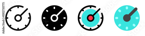 Editable vector speedometer icon. Part of a big icon set family. Perfect for web and app interfaces, presentations, infographics, etc