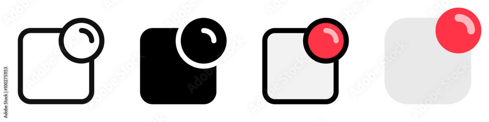 Editable vector notification icon. Part of a big icon set family ...