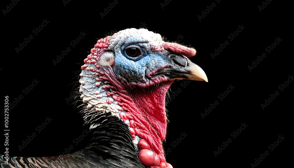 Turkey on a black background Turkey on a black background