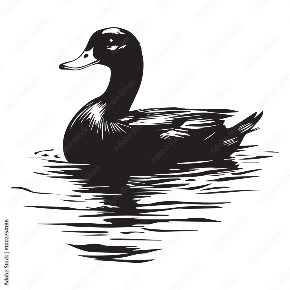 silhouette of a duck,bird, swan, animal, duck, goose, illustration, vector, silhouette, nature, cartoon, water, beak, icon, black, wild, lake, drawing, wildlife, birds, design, feather, love, art, sym