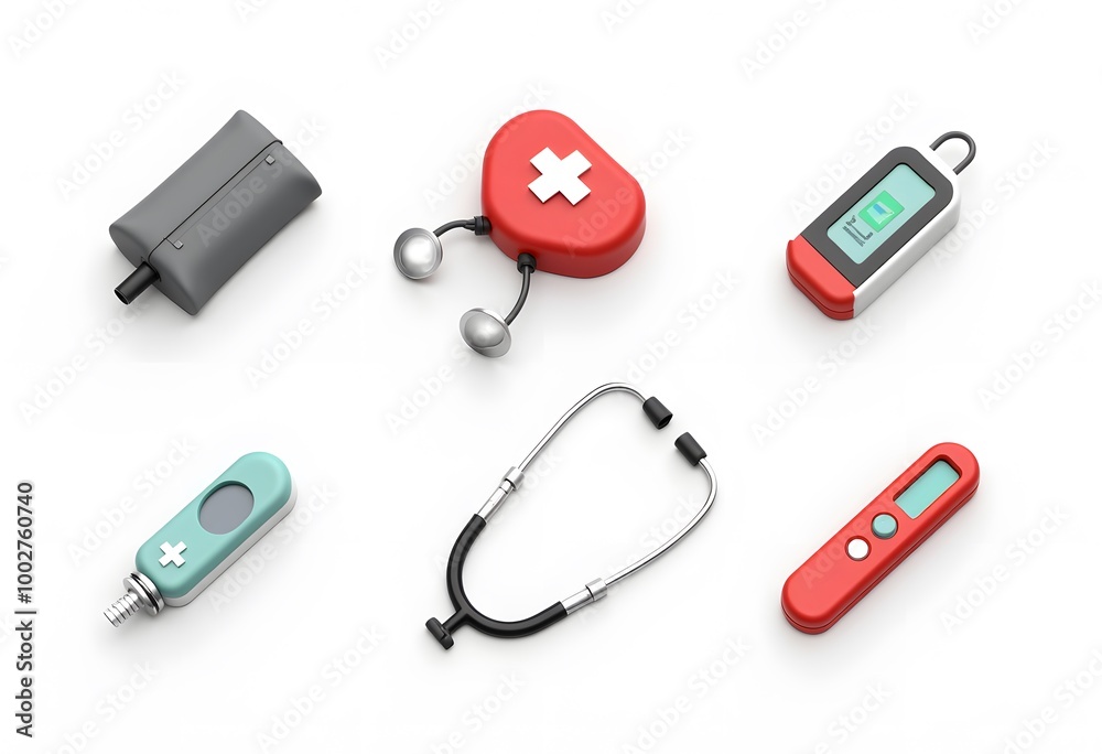 Vector illustration of medical icons on a white background
Vector illustration of medical icons on a white background