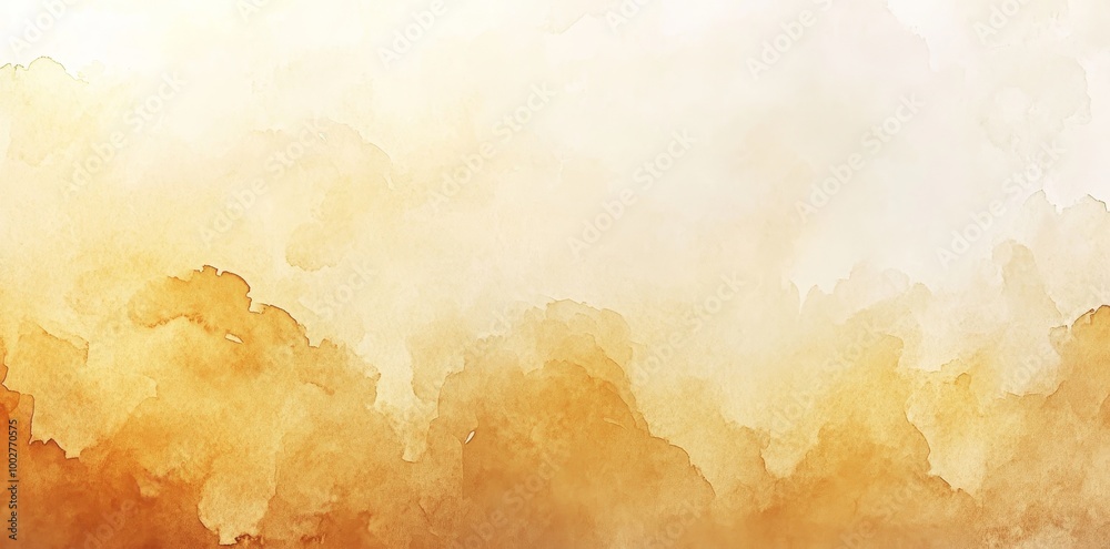 Obraz premium Decorative painted watercolor background on paper texture with old paper texture design and light brown concrete background texture wallpaper. Hickory paper texture design and modern design in
