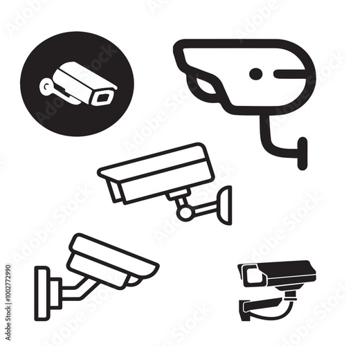 CCTV vector set 