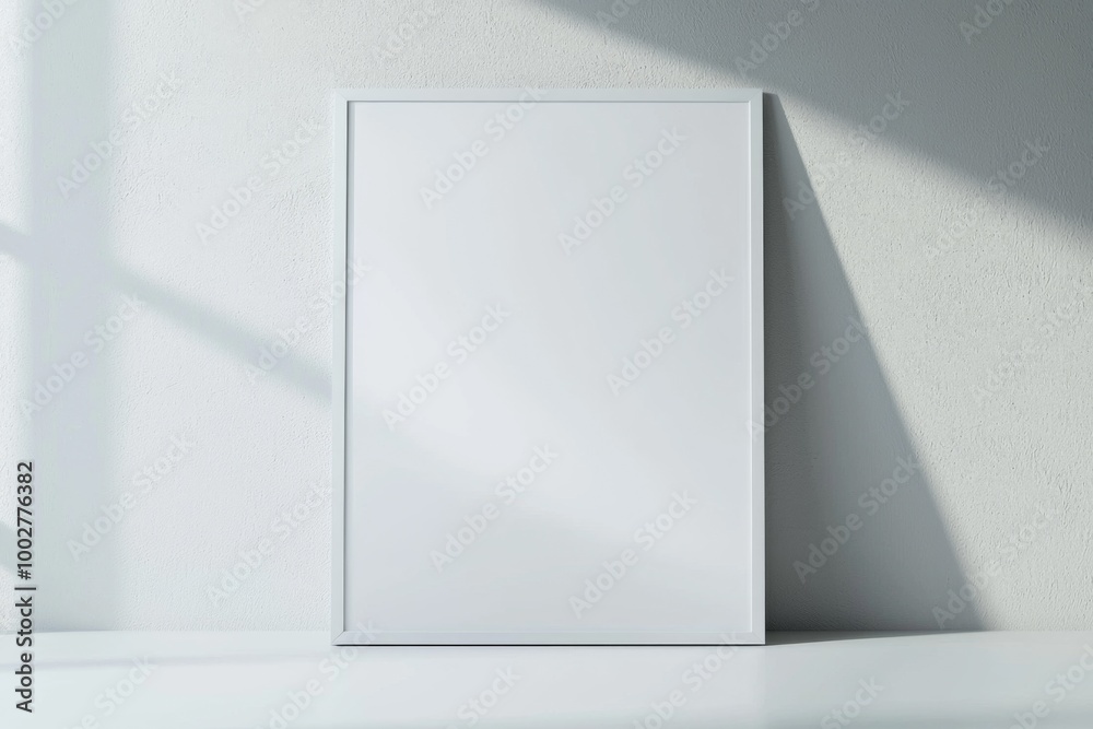 A3 Poster Mockup on White Background created with Generative AI A3 Poster Mockup on White Background created with Generative AI