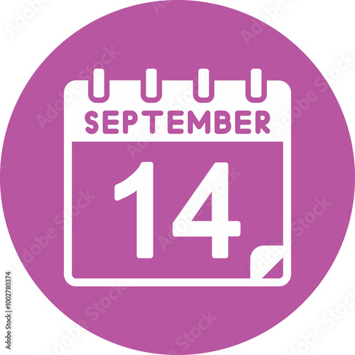 14 September Vector Icon Design