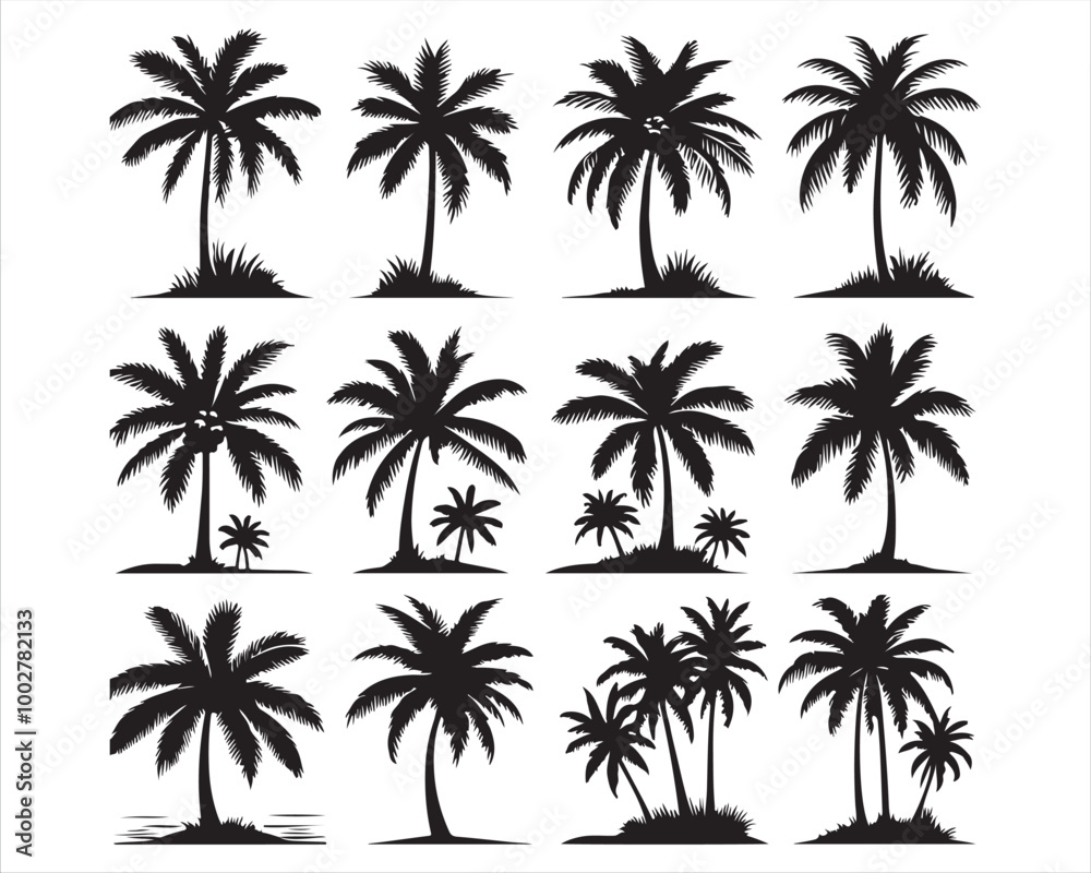 Summer Vector Palm Design Art Summer Vector Palm Design Art
