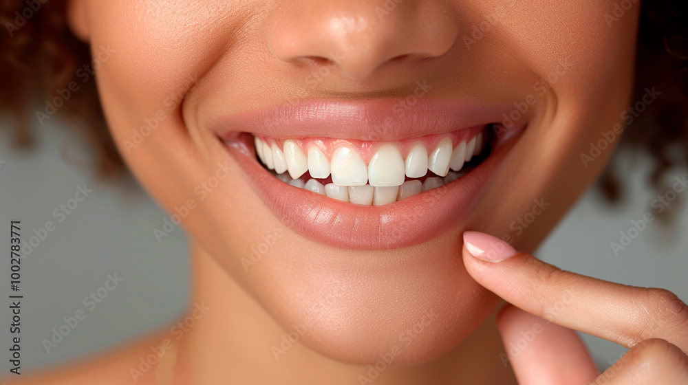 Fototapeta premium Smile with perfect teeth