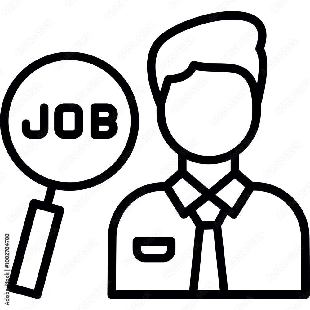 Job Seeking Icon Job Seeking Icon