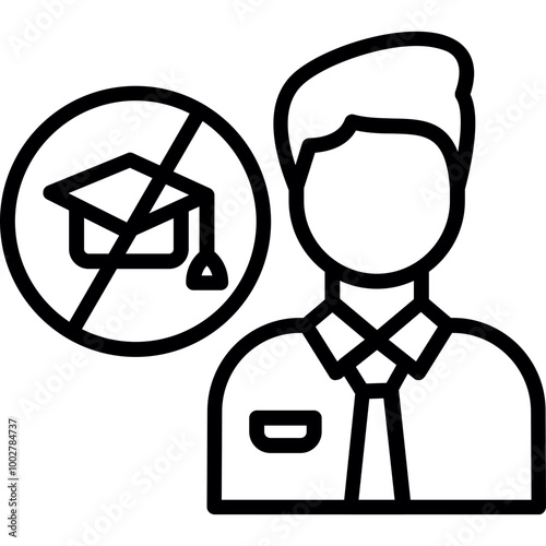 No Education Icon