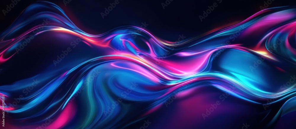 Abstract Swirling Neon Liquid Abstract Swirling Neon Liquid