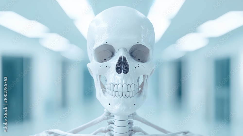 Realistic Human Skeleton Model in Bright Environment Realistic Human Skeleton Model in Bright Environment