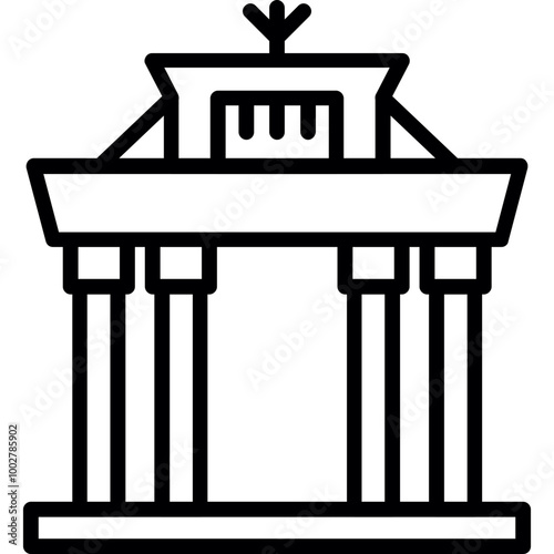 Brandenburg Gate Icon