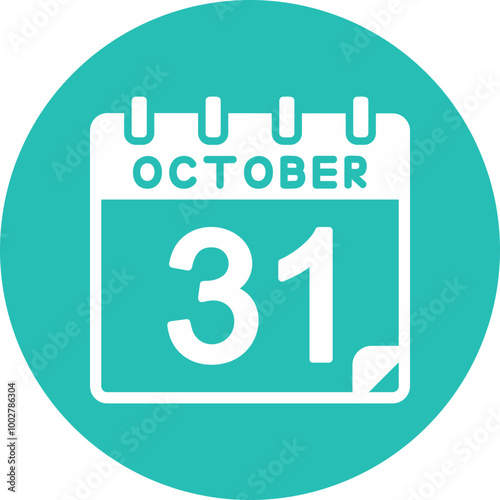 31 October Vector Icon Design