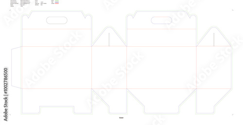 Custom dimensions tuck end box variations auto bottome snap lock boxes dieline 112310