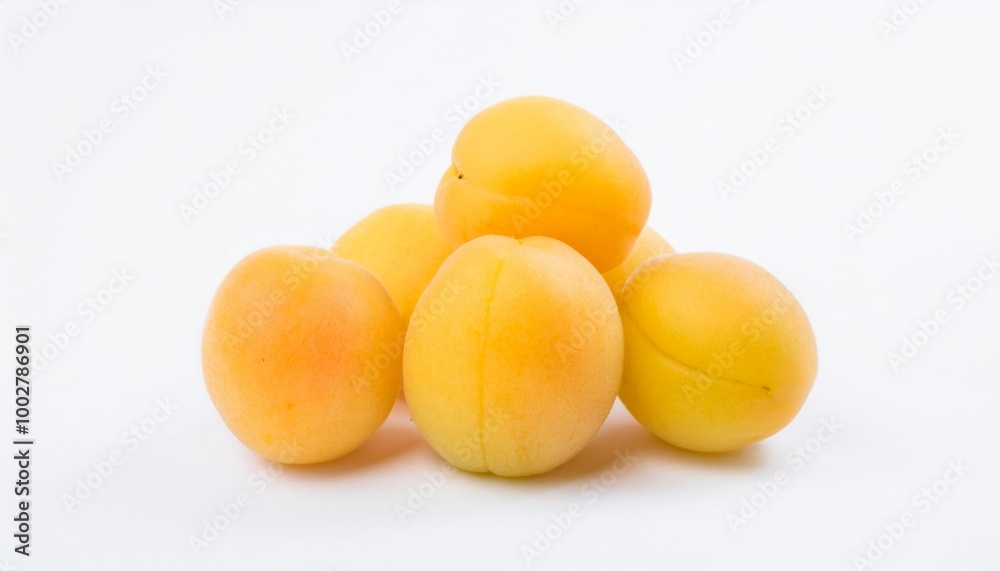 Apricot on white background. Apricot Fruit Isolated. Apricot on white background. Apricot Fruit Isolated.