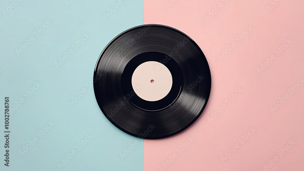 clipping vinyl record mockup template with white paper cover isolated on pastel background clipping vinyl record mockup template with white paper cover isolated on pastel background