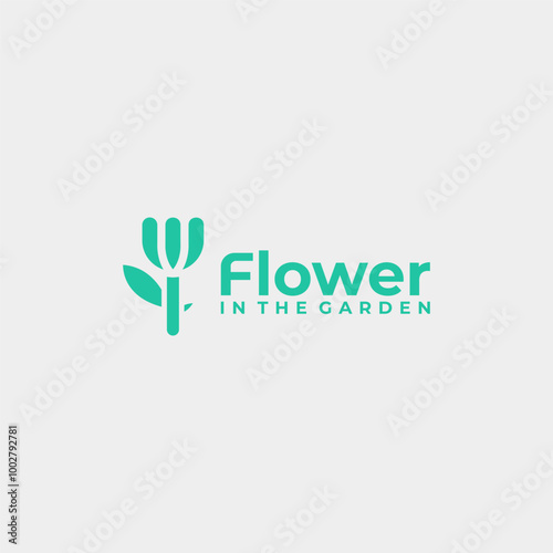 Modern Floral Logo Design for Garden Business Branding