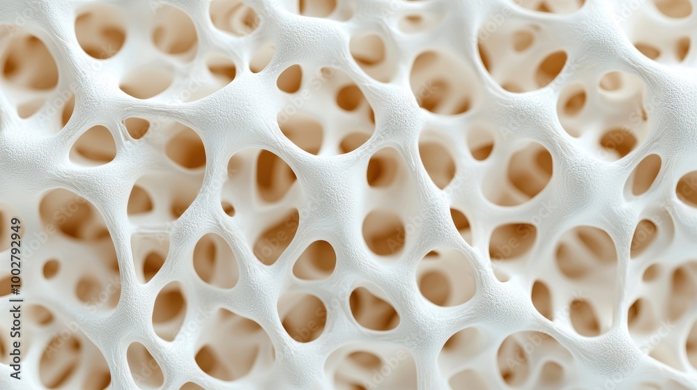 Abstract Close-Up of Bone Structure with Holes Abstract Close-Up of Bone Structure with Holes