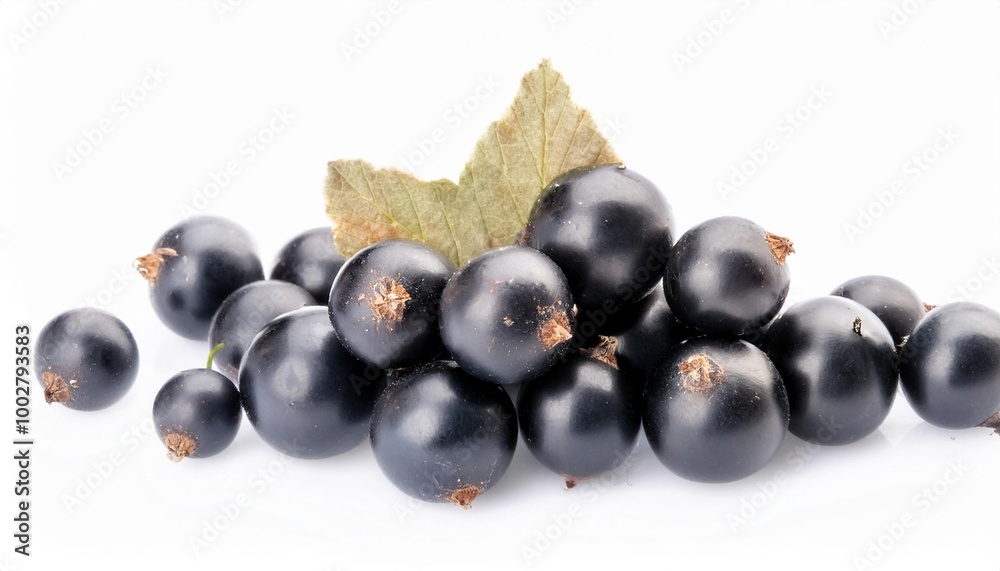Blackcurrant on white background. Blackcurrant Fruit Isolated. Blackcurrant on white background. Blackcurrant Fruit Isolated.