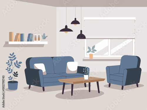 Cozy Modern Living Room Interior