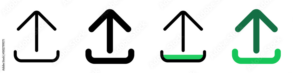 Editable vector arrow upload icon. Part of a big icon set family. Perfect for web and app interfaces, presentations, infographics, etc Editable vector arrow upload icon. Part of a big icon set family. Perfect for web and app interfaces, presentations, infographics, etc