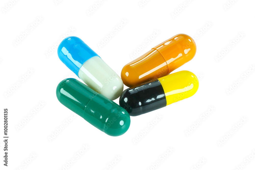 Multiple capsules isolated on transparent background. Multiple capsules isolated on transparent background.