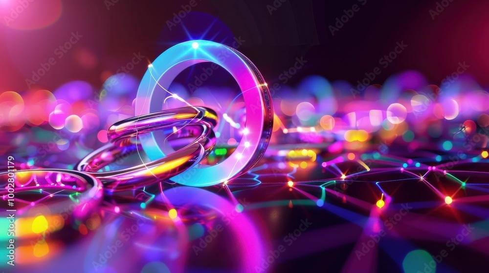 Colorful Soft Gradient with Rings and Abstract Background Colorful Soft Gradient with Rings and Abstract Background