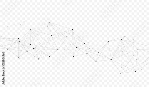 Global network connection banner design template. Header social network communication in the global business concept. Big data visualization. Internet technology