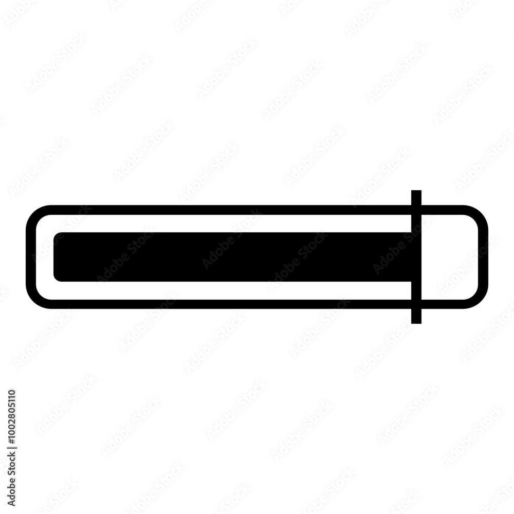 Loading Bar Icon. Simple Waiting Symbol Vector Illustration. Loading Bar Icon. Simple Waiting Symbol Vector Illustration.