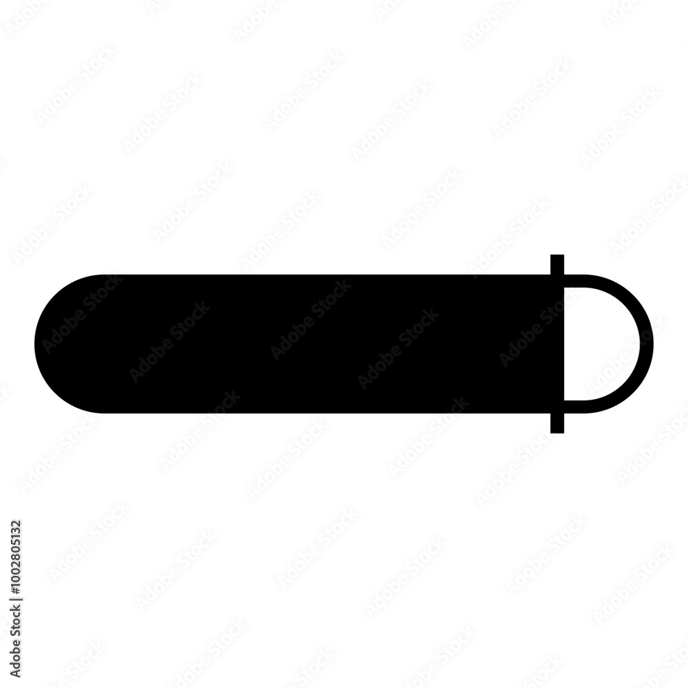 Loading Bar Icon. Simple Waiting Symbol Vector Illustration.