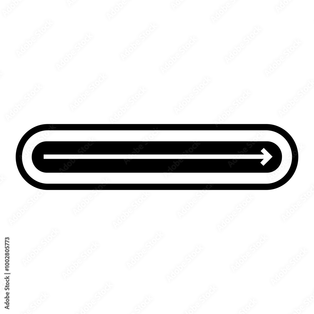 Loading Bar Icon. Simple Waiting Symbol Vector Illustration. Loading Bar Icon. Simple Waiting Symbol Vector Illustration.