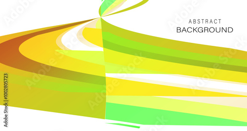 Dynamic abstract background featuring intersecting shapes in vibrant hues of yellow and green, creating a modern visual effect
