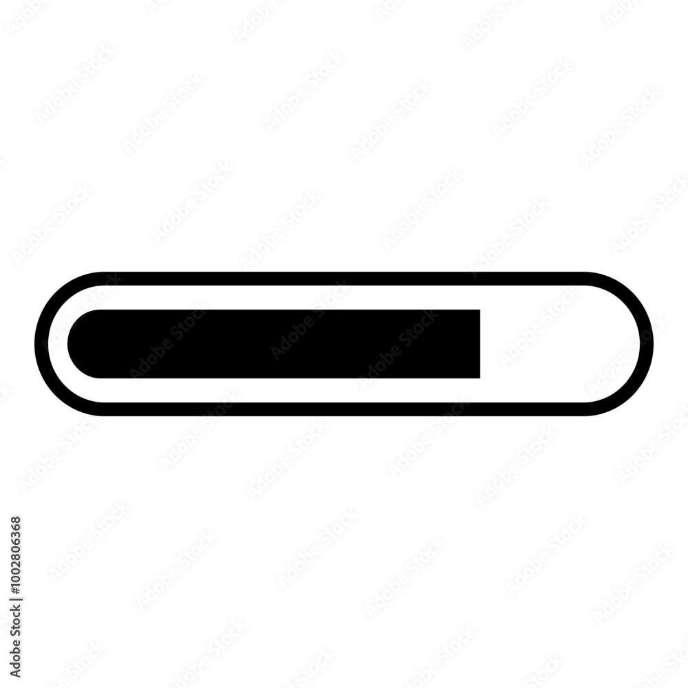 Loading Bar Icon. Simple Waiting Symbol Vector Illustration. Loading Bar Icon. Simple Waiting Symbol Vector Illustration.
