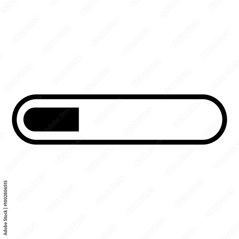 Loading Bar Icon. Simple Waiting Symbol Vector Illustration. Loading Bar Icon. Simple Waiting Symbol Vector Illustration.