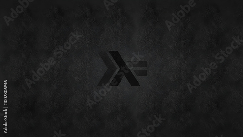 Black Abstract Logo On Wall