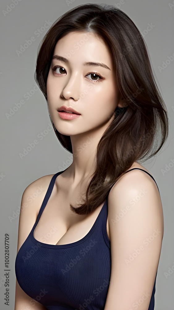 Beautiful body of Asian woman, close up portrait. Beautiful body of Asian woman, close up portrait.