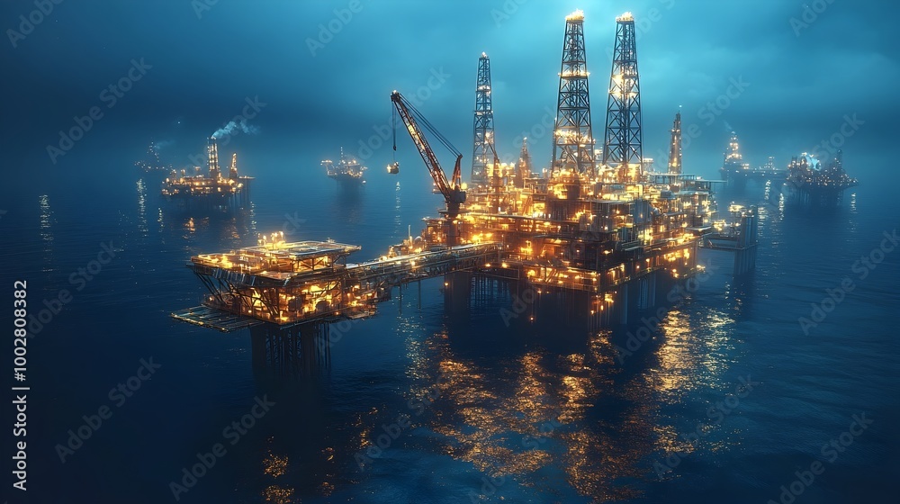 Underwater Robots Constructing Offshore Industrial Platforms in Marine Environment Underwater Robots Constructing Offshore Industrial Platforms in Marine Environment