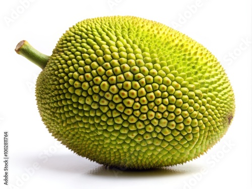 Fresh jackfruit on solid white background