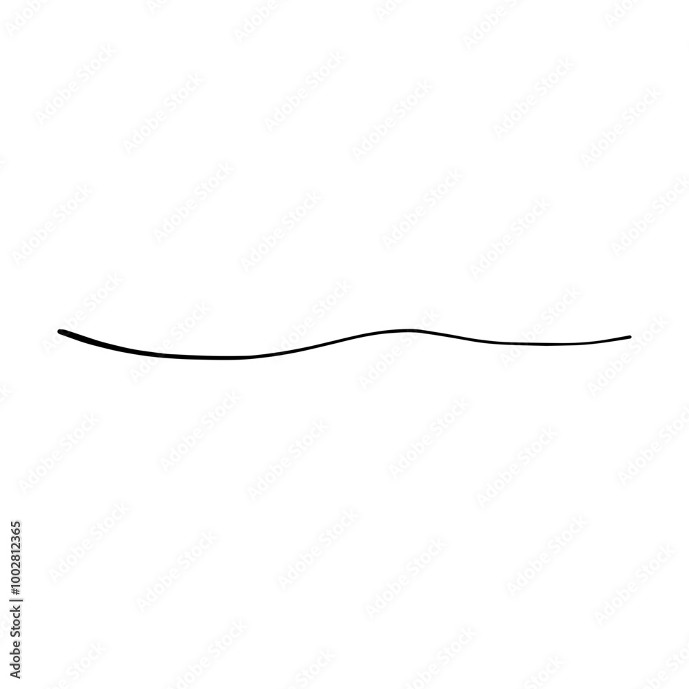 Hand drawn curly divider line icon vector illustration design element of swish, swash, swoosh underline swirl squiggle stroke line Hand drawn curly divider line icon vector illustration design element of swish, swash, swoosh underline swirl squiggle stroke line